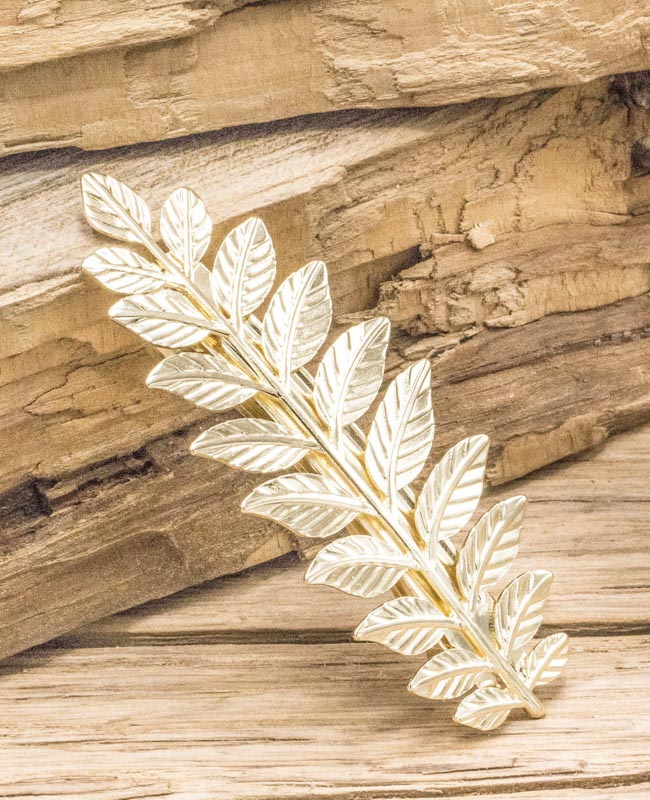 Haarclip Golden Leaf